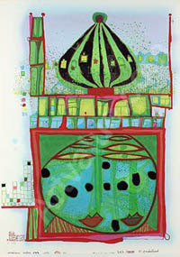 Hundertwasser - Homo Humus Come Va - 10,002 Nights - 00849